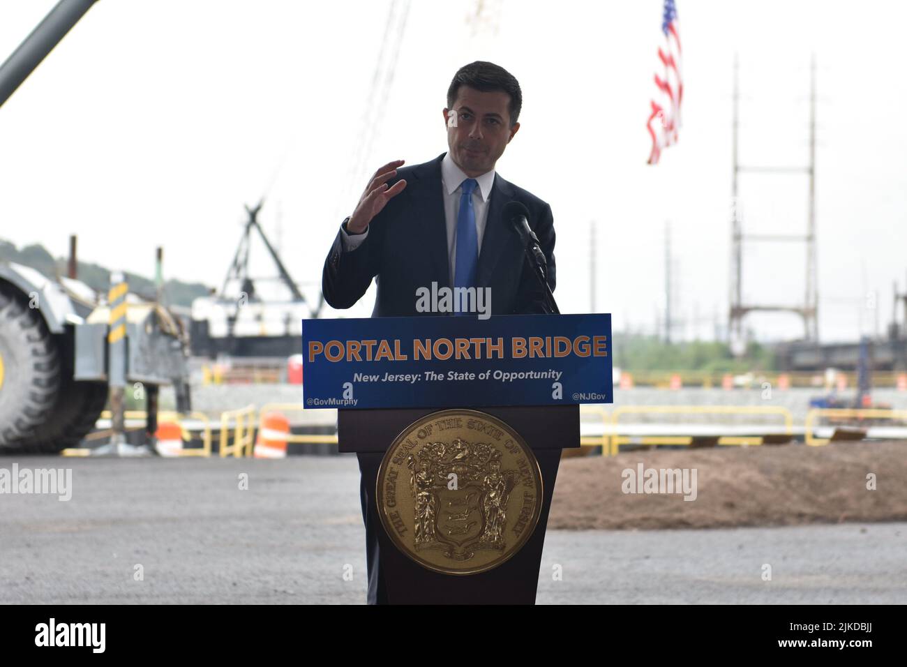 Kearny, NJ, USA. 1st Aug, 2022. (NEW) Governor Murphy of New Jersey and