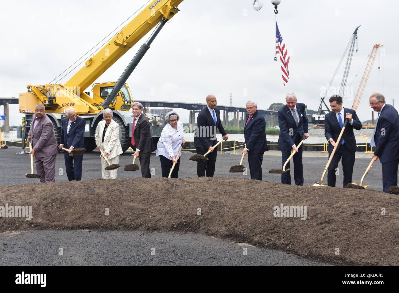 Kearny, NJ, USA. 1st Aug, 2022. (NEW) Governor Murphy of New Jersey and