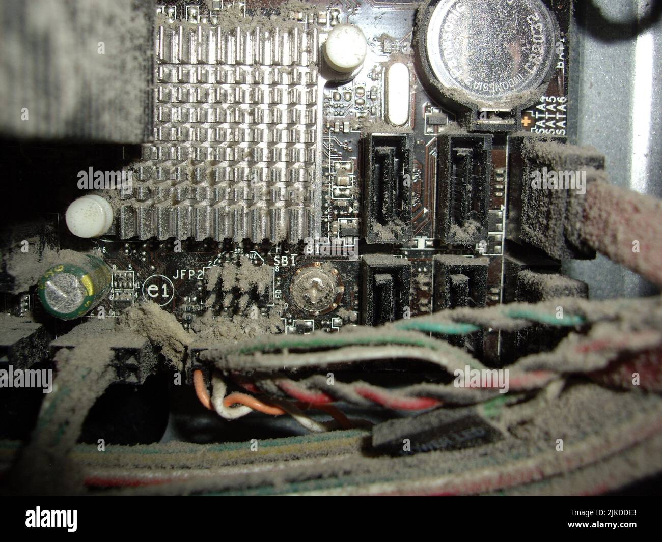 Computer repair wires, board and the fans Stock Photo Alamy