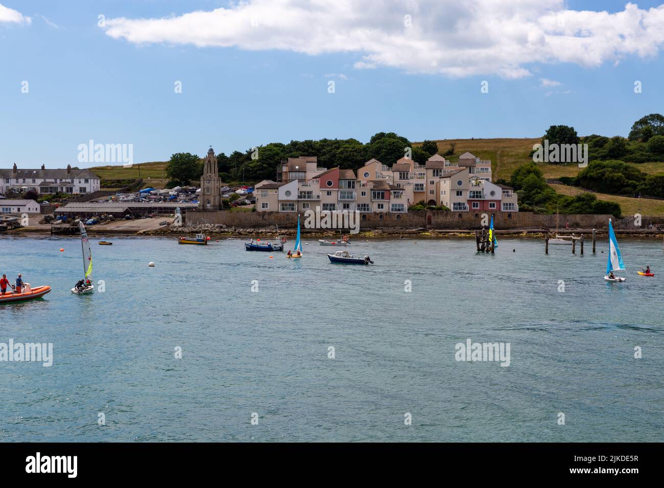 Ferry boat from Poole to Swanage, Dorset UK Stock Photo Alamy