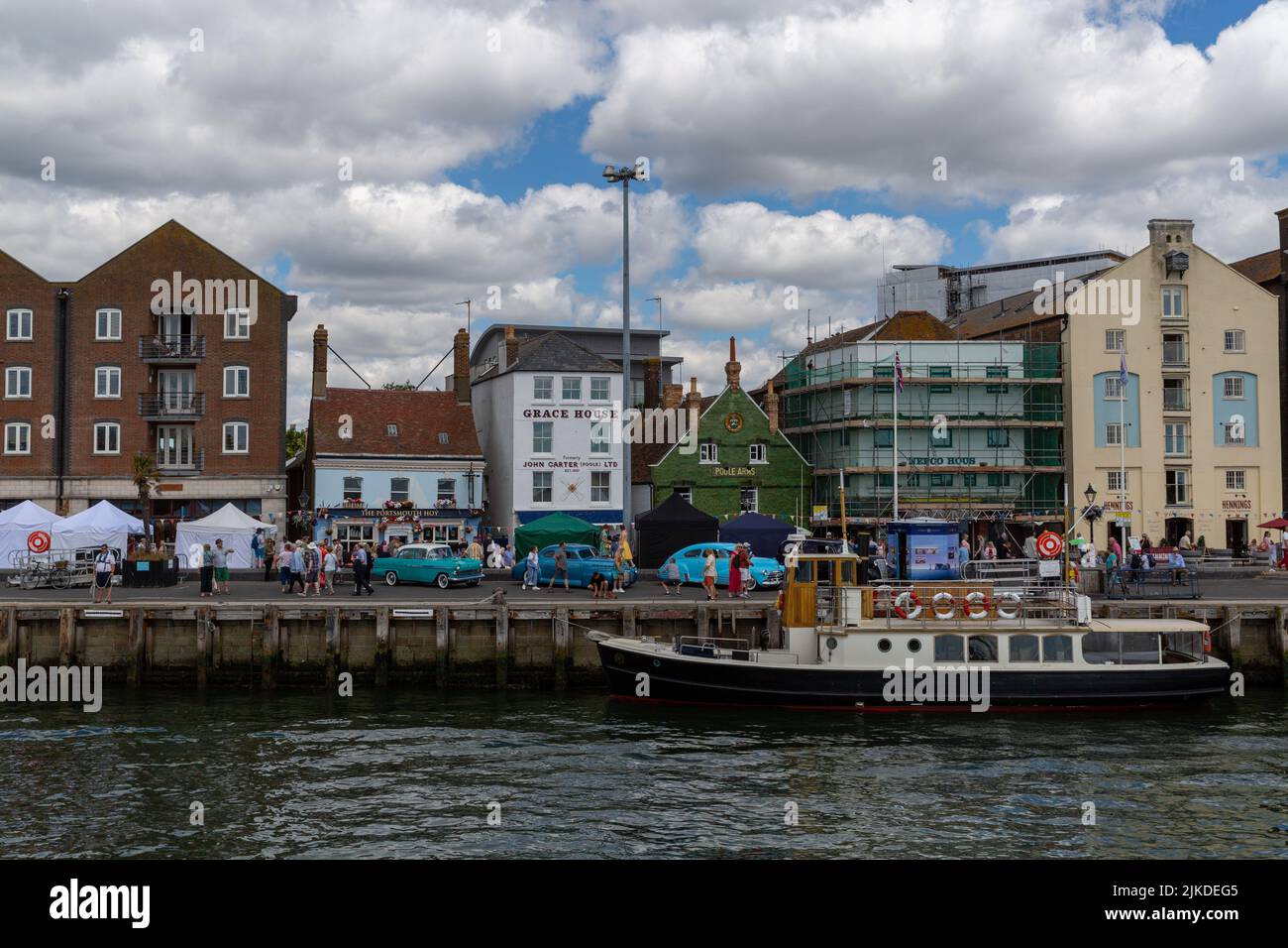 Ferry boat from Poole to Swanage, Dorset UK Stock Photo Alamy
