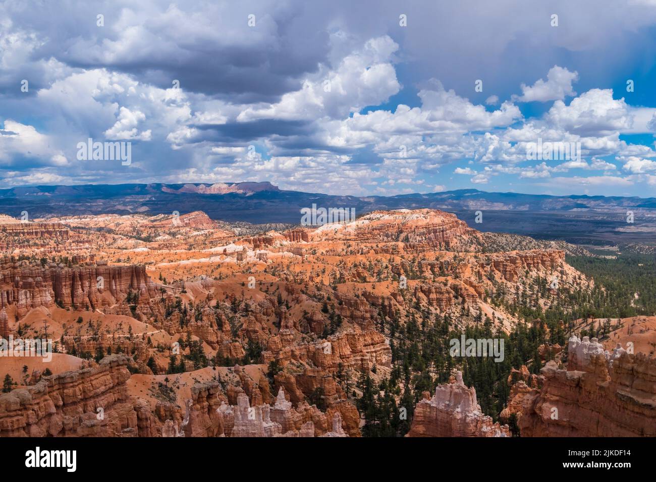 Sunset Point Overview. Bryce Canyon National Park. Utah. USA. Stock Photo