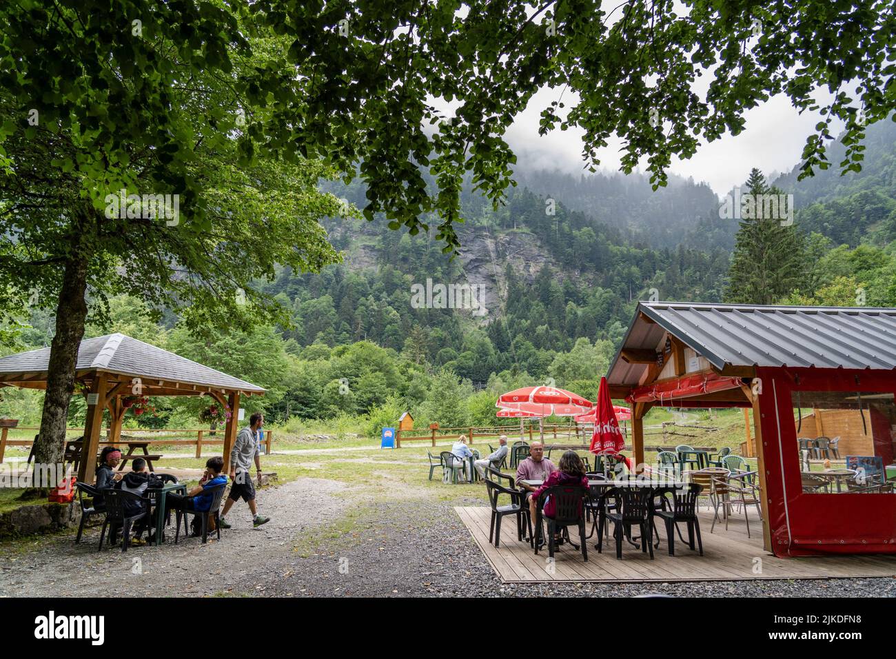 Les Echarts, lys valley, Pyrenean mountain range, France. Stock Photo