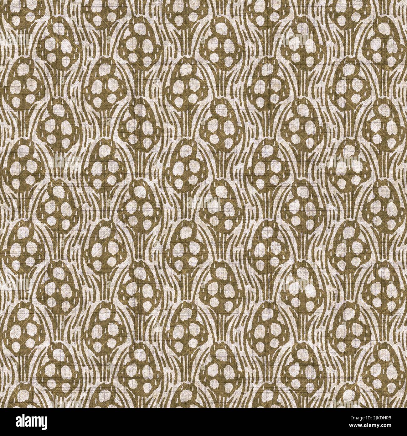 Sepia brown doodle canvas effect seamless texture. Material hand drawn ...