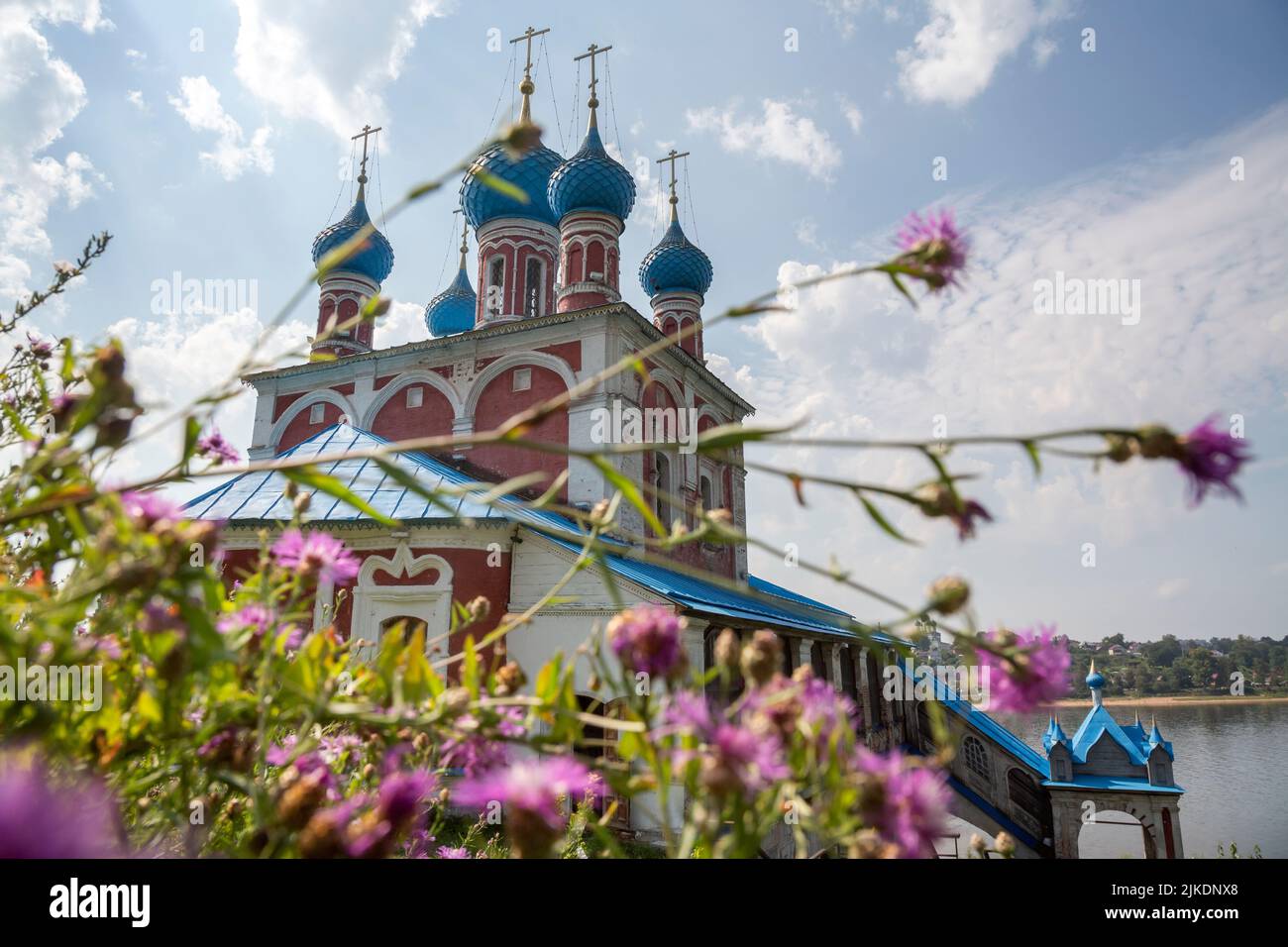 View of the Church of Transfiguration and Kazan Virgin (1758) on the ...