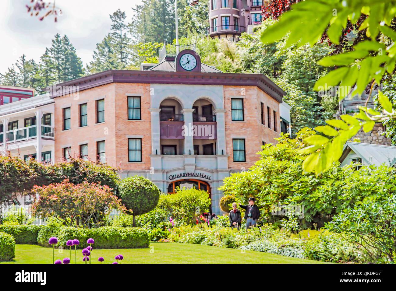 Querryman Hall is a hotel at the Roche Harbor Resort on San Juan Island, Washington State. Stock Photo