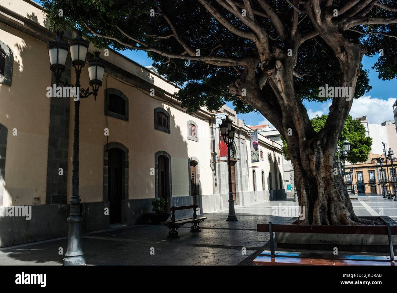 Plaza Isla de la Madera. Santa Cruz de Tenerife, Canary Islands Stock