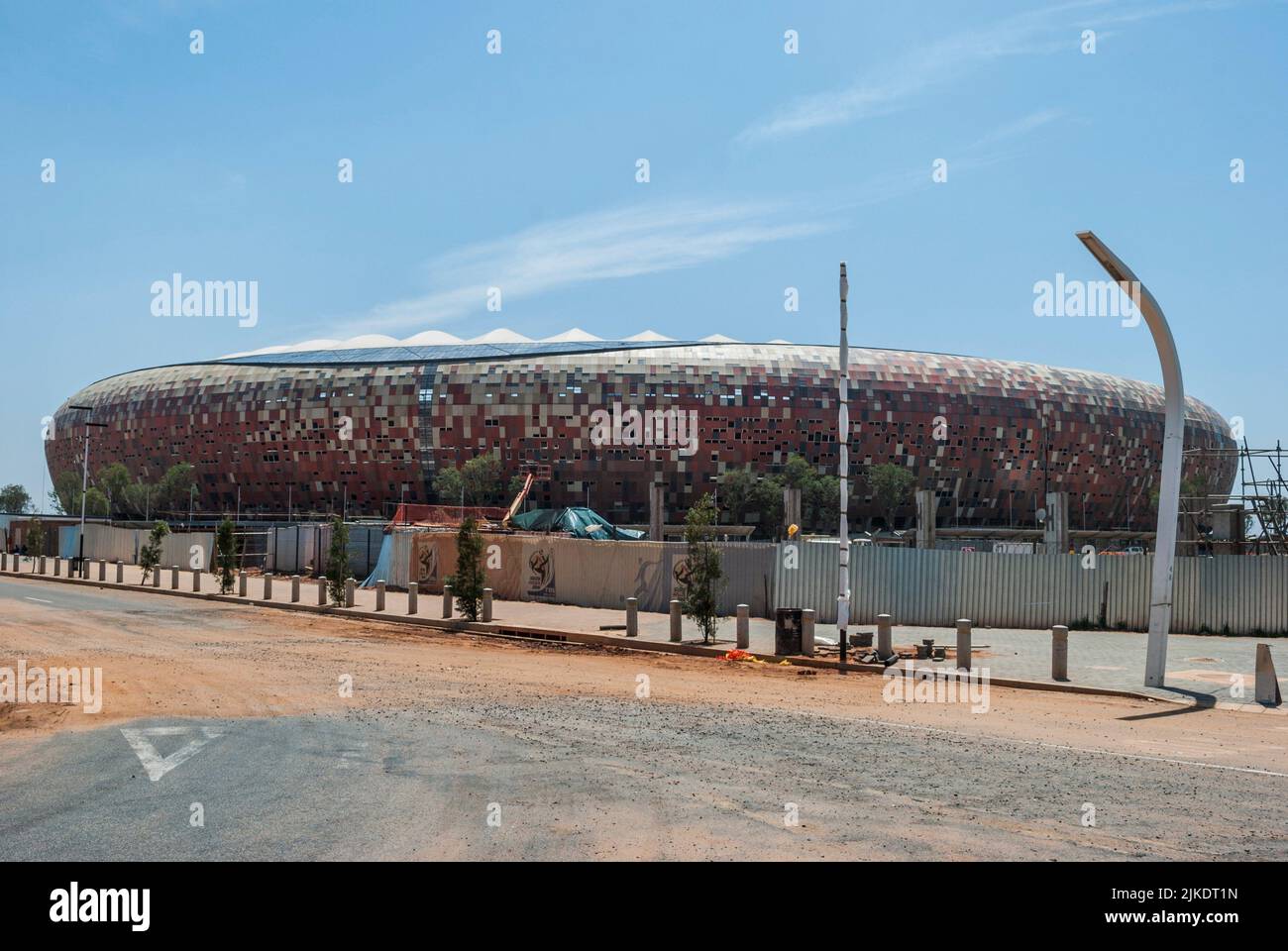 FNB Stadium (Soccer City). Johannesburg, South Africa, Africa. Stock Photo