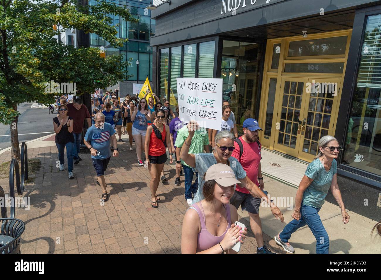 Pro Choice Women's Rights March & Rally in Philadelphia Pennsylvania ...