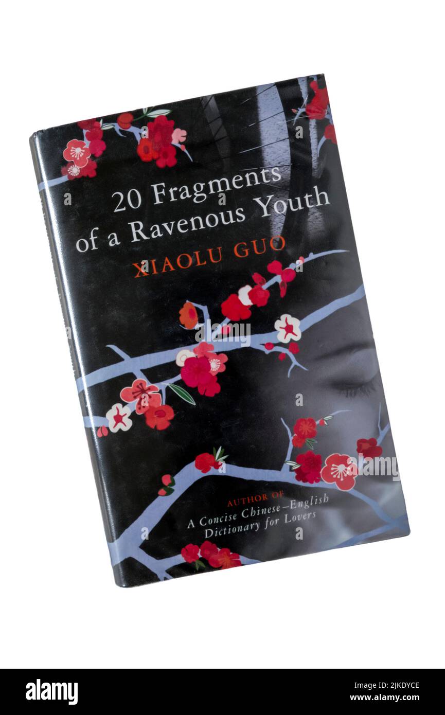 A hardback copy of 20 Fragments of a Ravenous Youth by Chinese born British writer Xiaolu Guo. Stock Photo