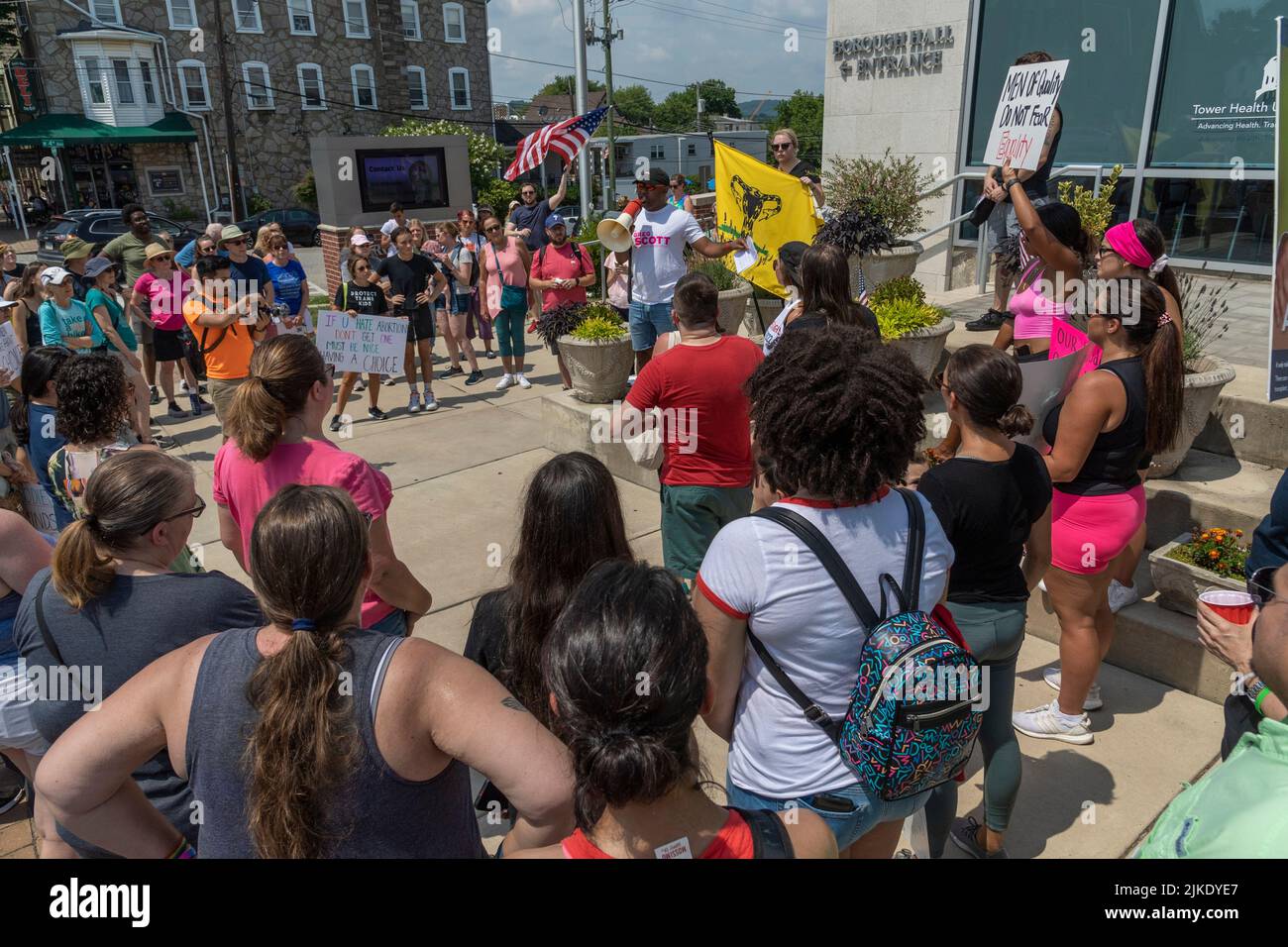 Pro Choice Women's Rights March & Rally in Philadelphia Pennsylvania USA July 16 2022 Stock Photo