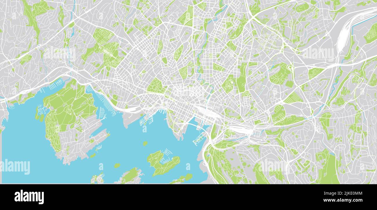 Urban vector city map of Oslo, Norway, Europe Stock Vector Image & Art