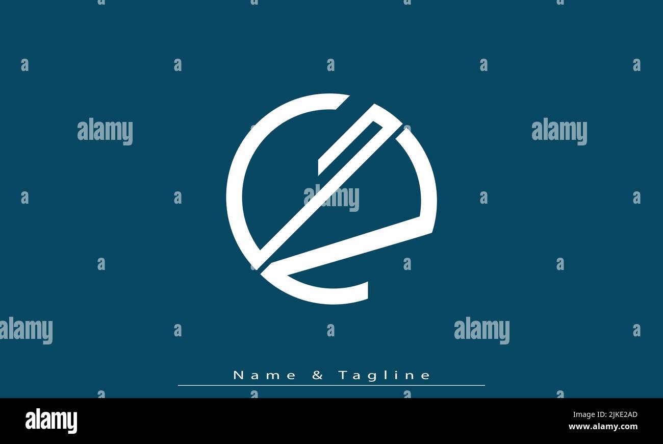 Alphabet letters Initials Monogram logo GN , NG Stock Vector