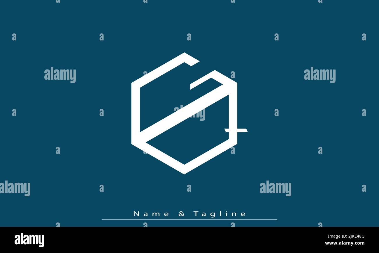 Gqf monogram Stock Vector Images - Alamy
