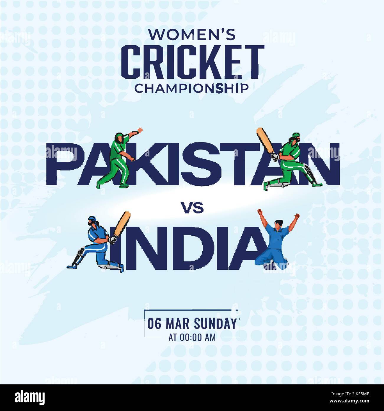 Womens cricket player Stock Vector Images Alamy