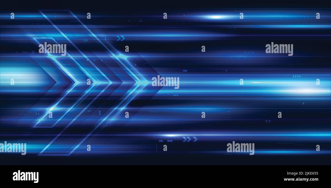 Modern abstract arrows moving at high speed. Colourful dynamic motion ...