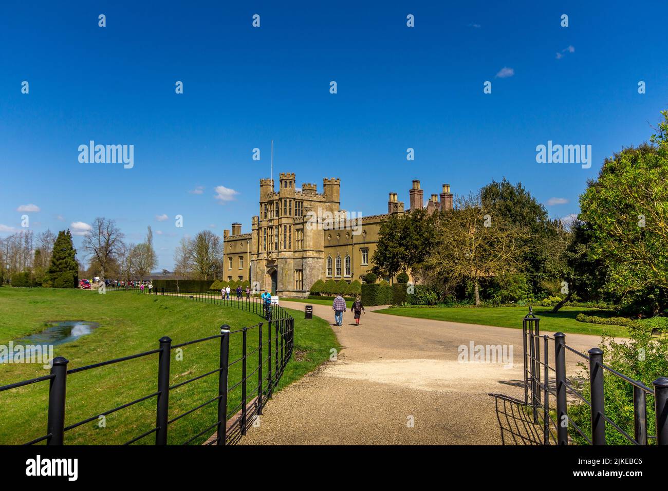 Beautiful architecture of historic Coughton Court near Alcester ...