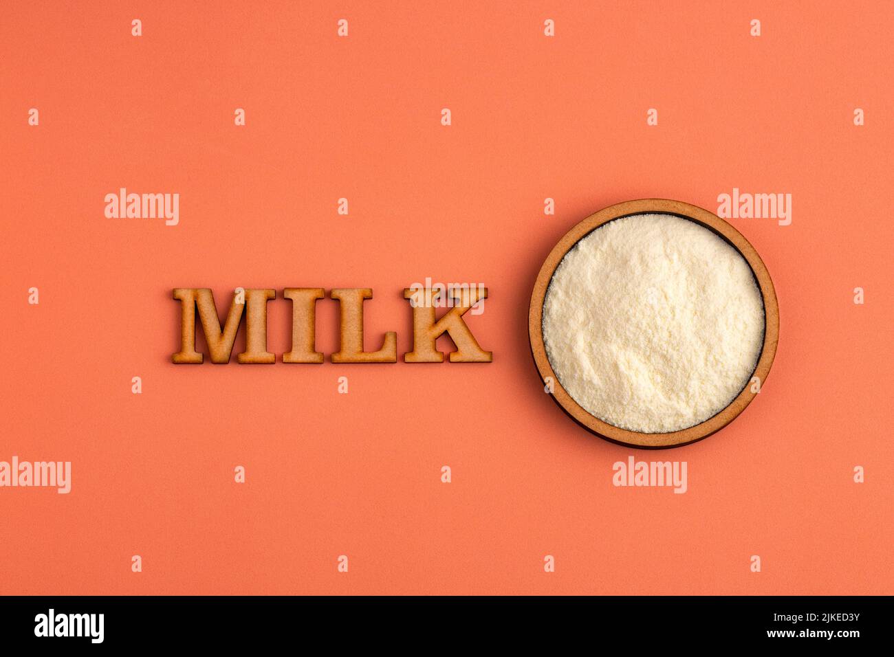 Powdered milk with nutrients in the bowl Stock Photo Alamy