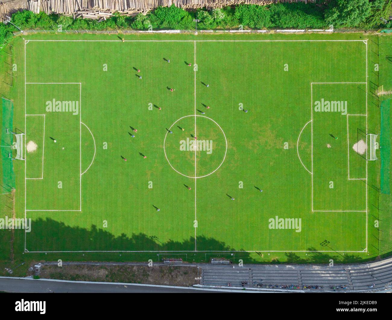 Aerial view of Millwall Football Clubs training ground, and the East side  of Beckenham Place Park on the Boundary between Lewisham and Bromley Stock  Photo - Alamy