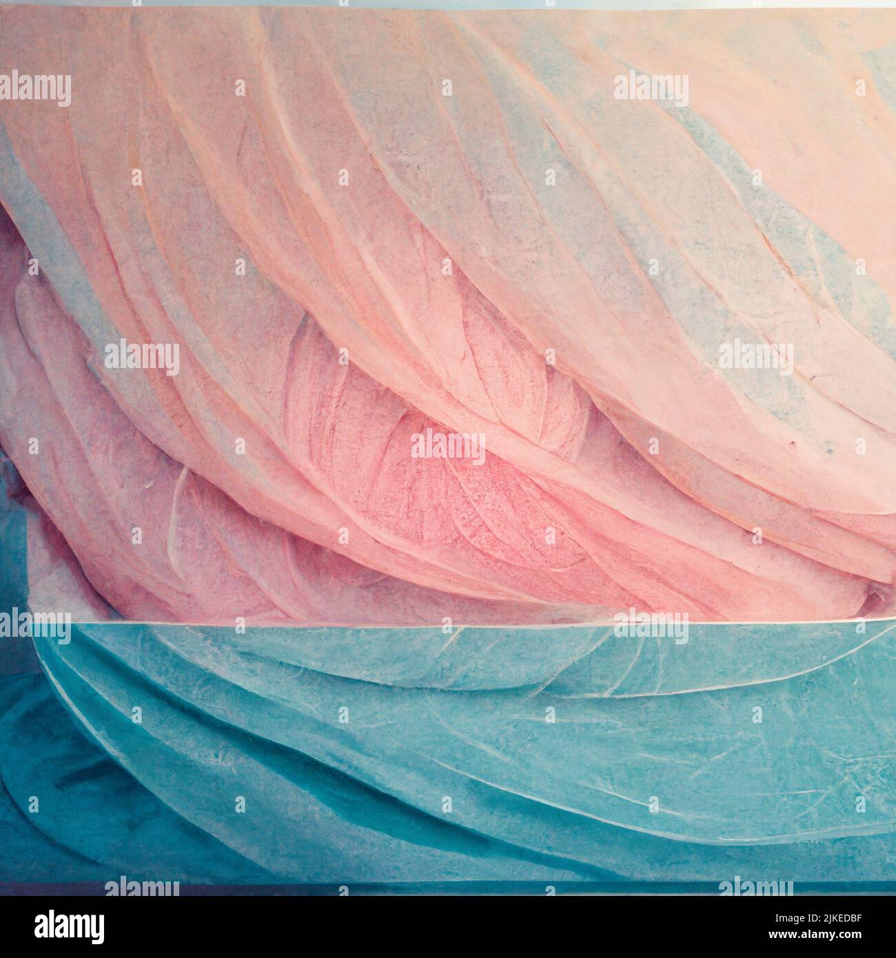 Pastel colors on material or feathers baby pink and baby blue texture