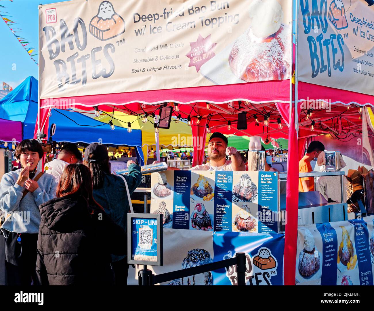 RICHMOND, BRITISH COLUMBIA - April 30, 2022 : Since 2000, the Richmond Night Market has grown into the largest Night Market in North America, attracti Stock Photo