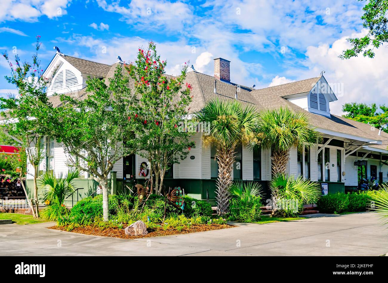 The Ocean Springs L&N Depot, home to the Ocean Springs Chamber of