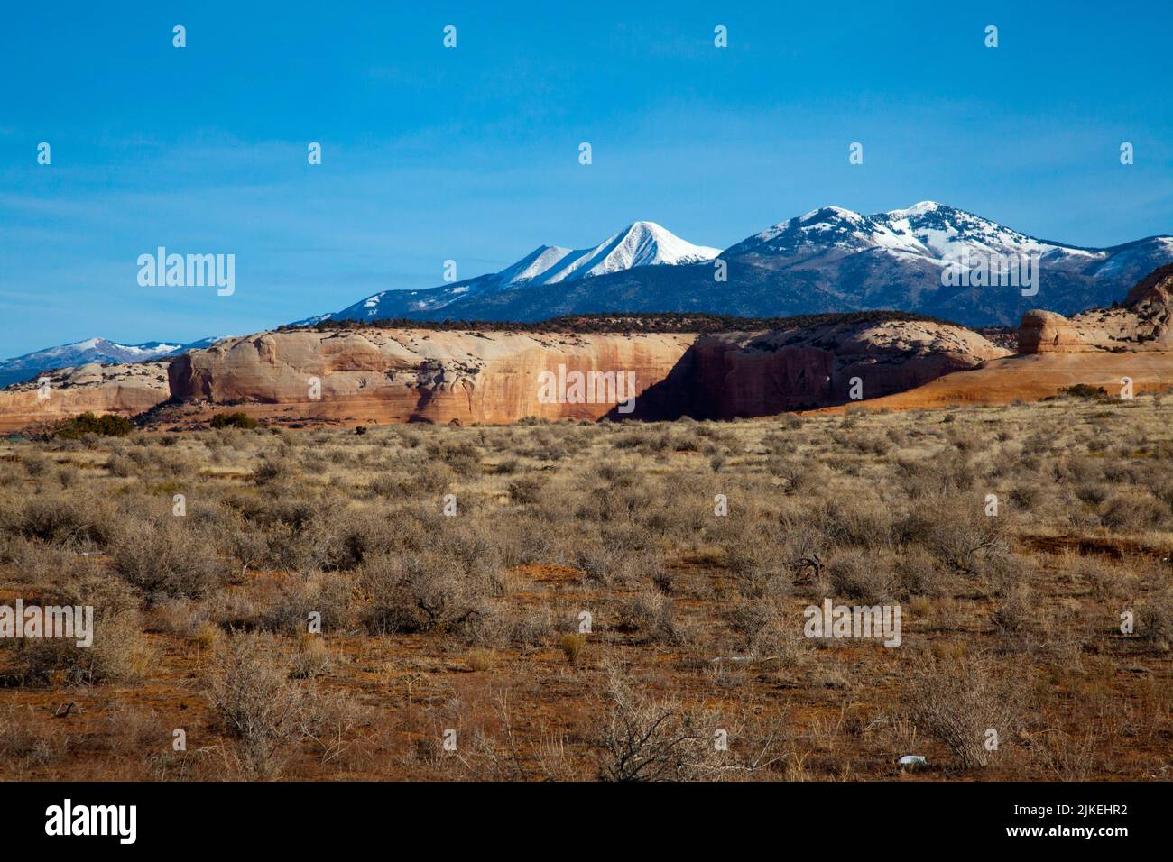 Southern Ute traditional homelands of La Sal mountains and red slick
