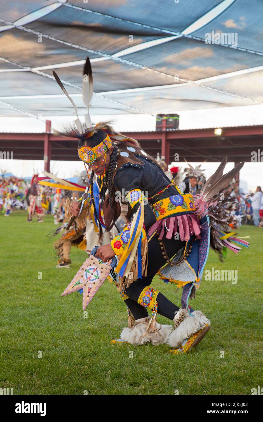 Adult man dressed in traditional old style dancer outfit at the