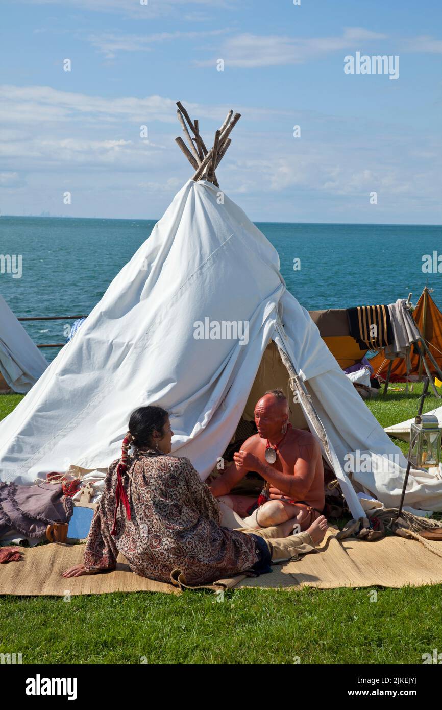 Northeast Culture. Old Fort Niagara State Historical Park, New York, Stock Photo