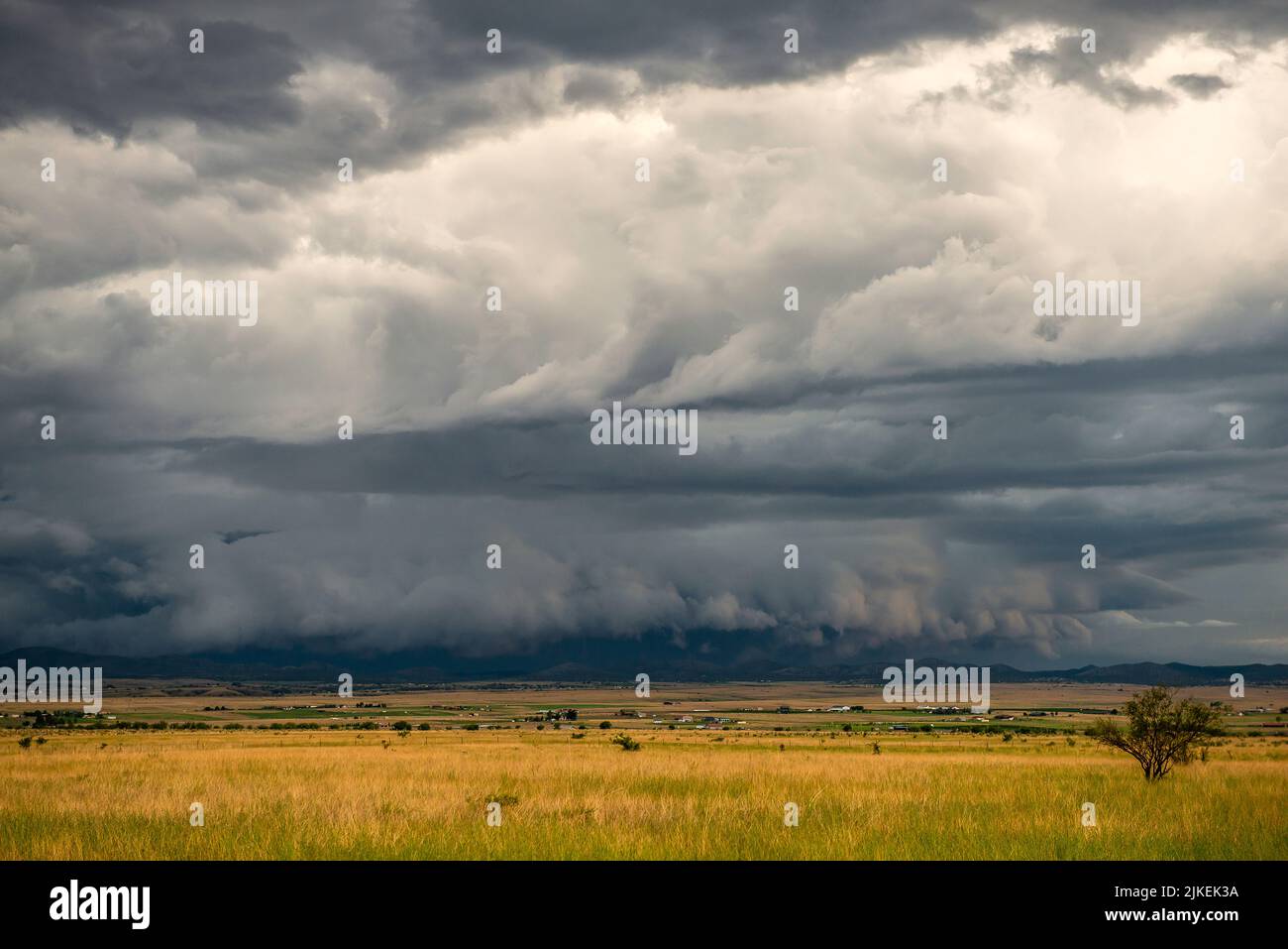 Monsoon storms in Southern Arizona make for a dramatic landscape Stock Photo