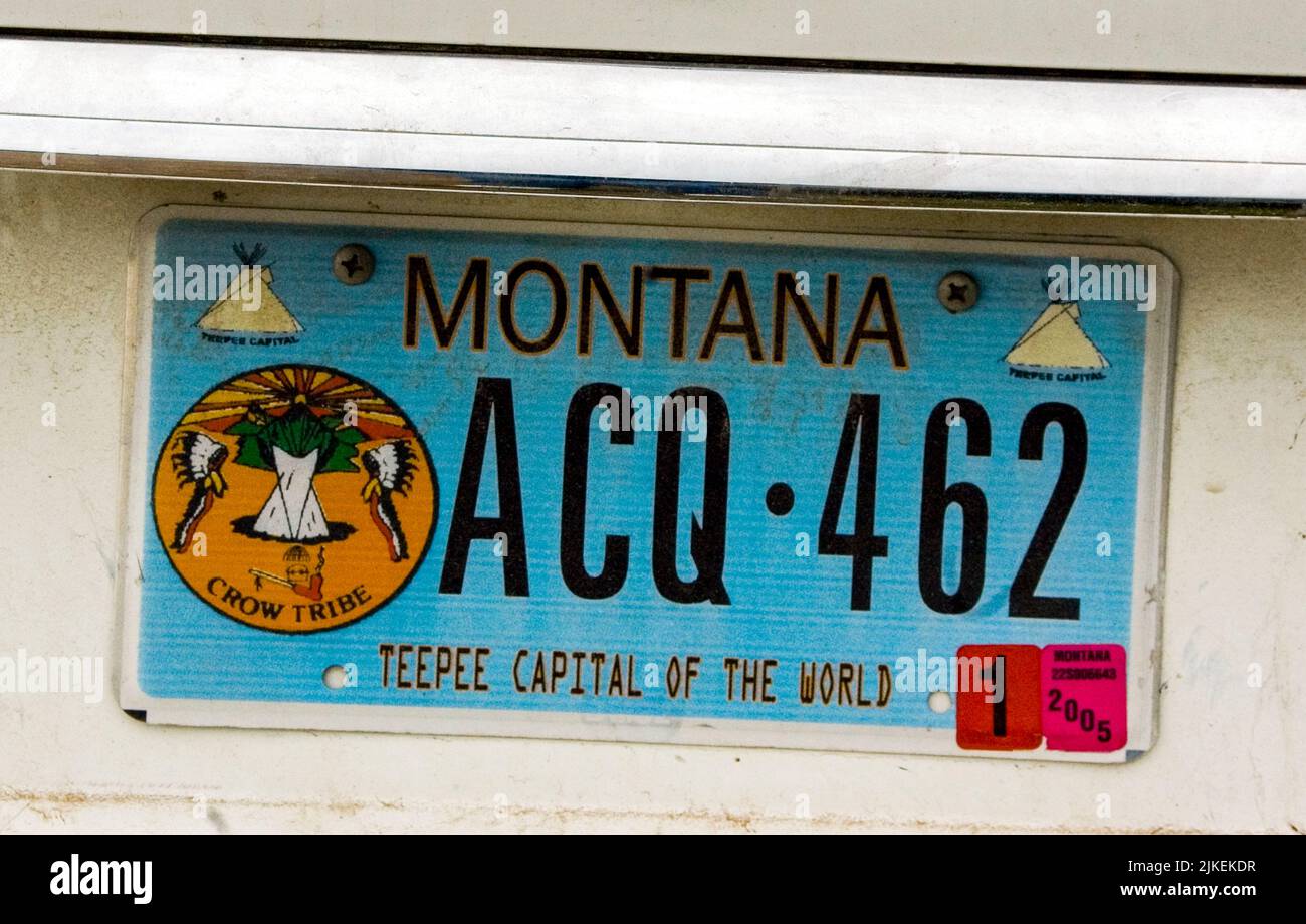 on the Crow Indian Reservation, Crow Agency Montana Stock Photo Alamy