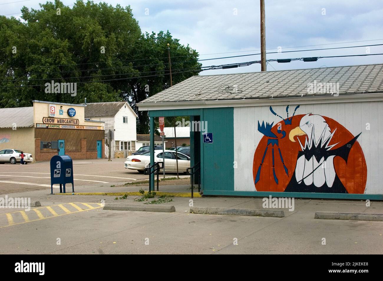 on the Crow Indian Reservation, Crow Agency Montana Stock Photo Alamy