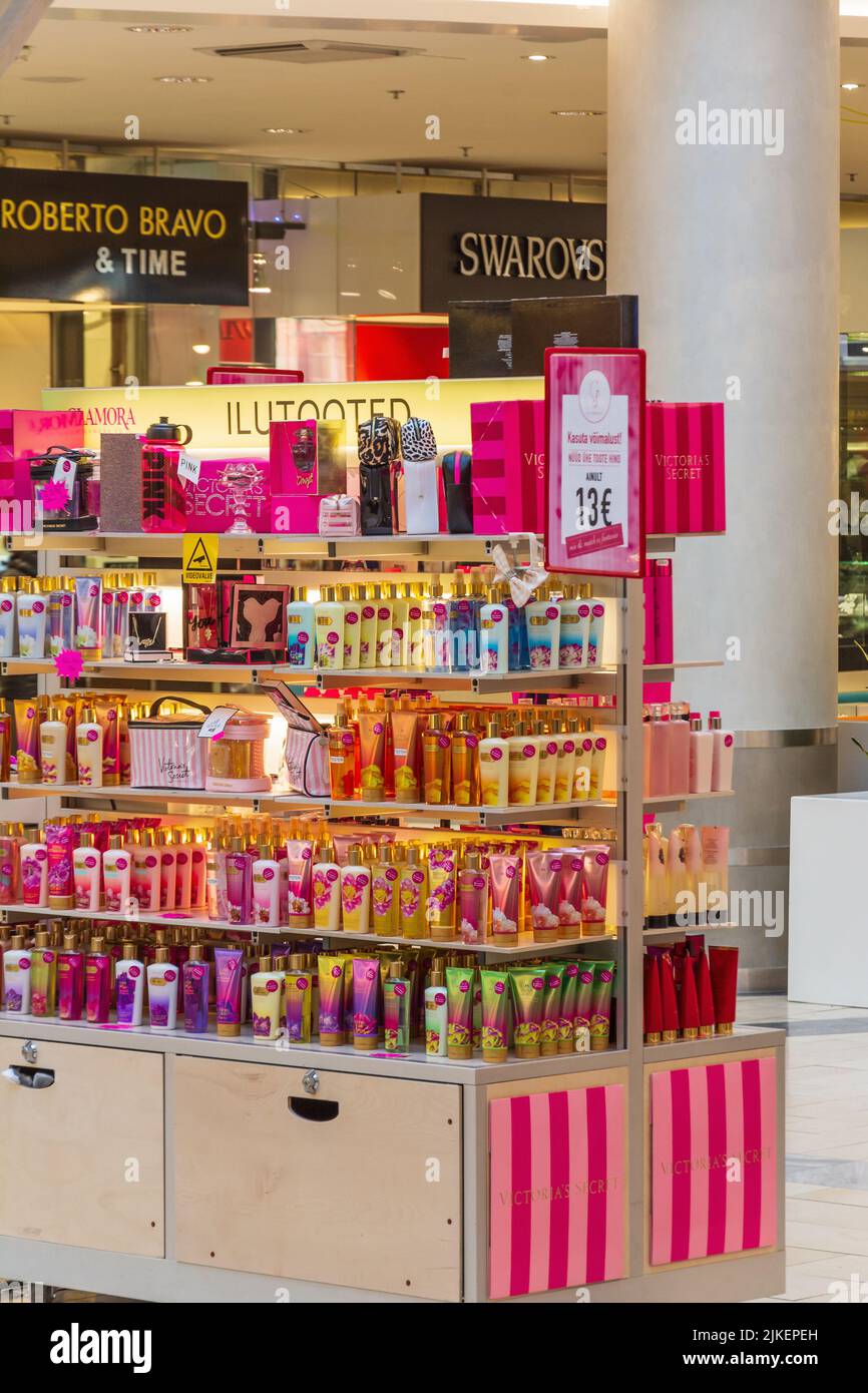 Cosmetisc and beauty products at Viru keskus shopping centre in Tallinn Estonia Stock Photo