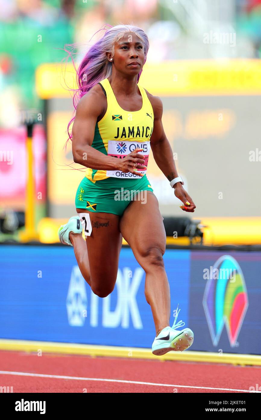 Hayward Field, Eugene, Oregon, USA. 16th July, 2022. ShellyAnn Fraser