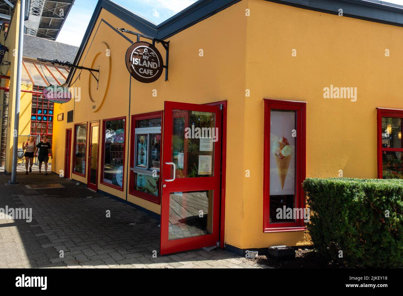 My Island Cafe Coffee and ice cream shop in Granville Island Vancouver
