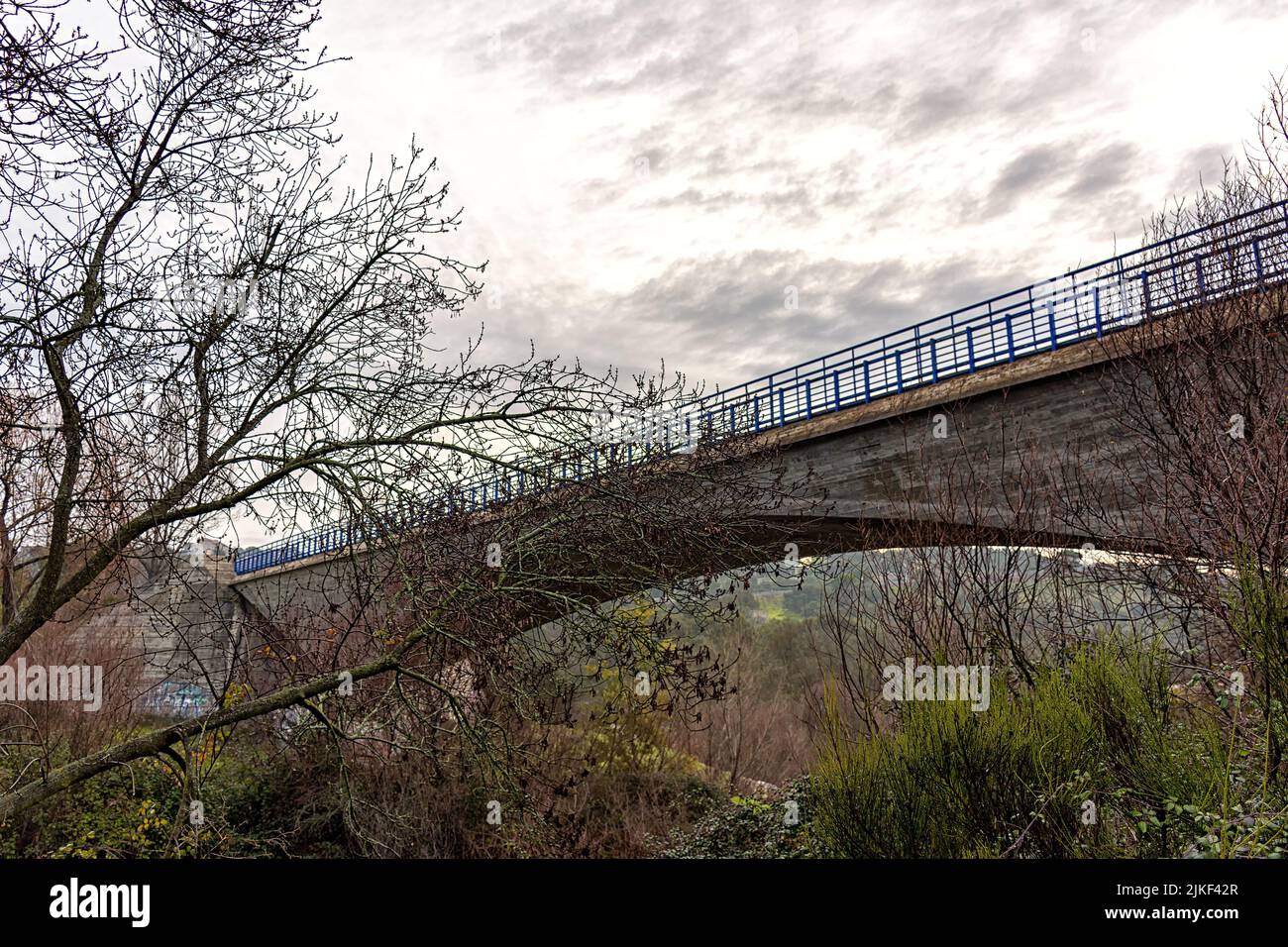 Puente Nuevo de Herrera en Galapagar, Comunidad de Madrid, España Stock Photo