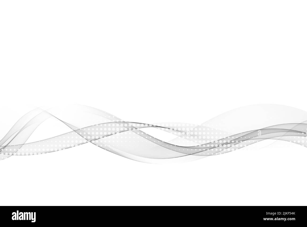 Gray wavy flow. Abstract wave vector background Stock Vector Image