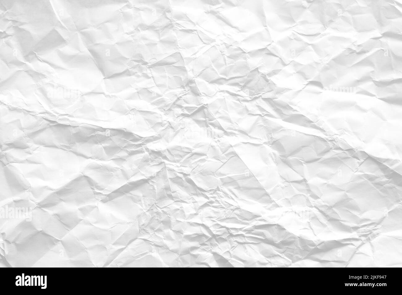blank white crumpled paper wrinkled background Stock Photo