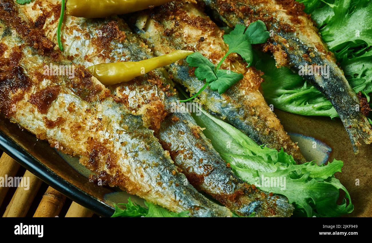 Rwanda Sambaza, fried crispy fish Stock Photo