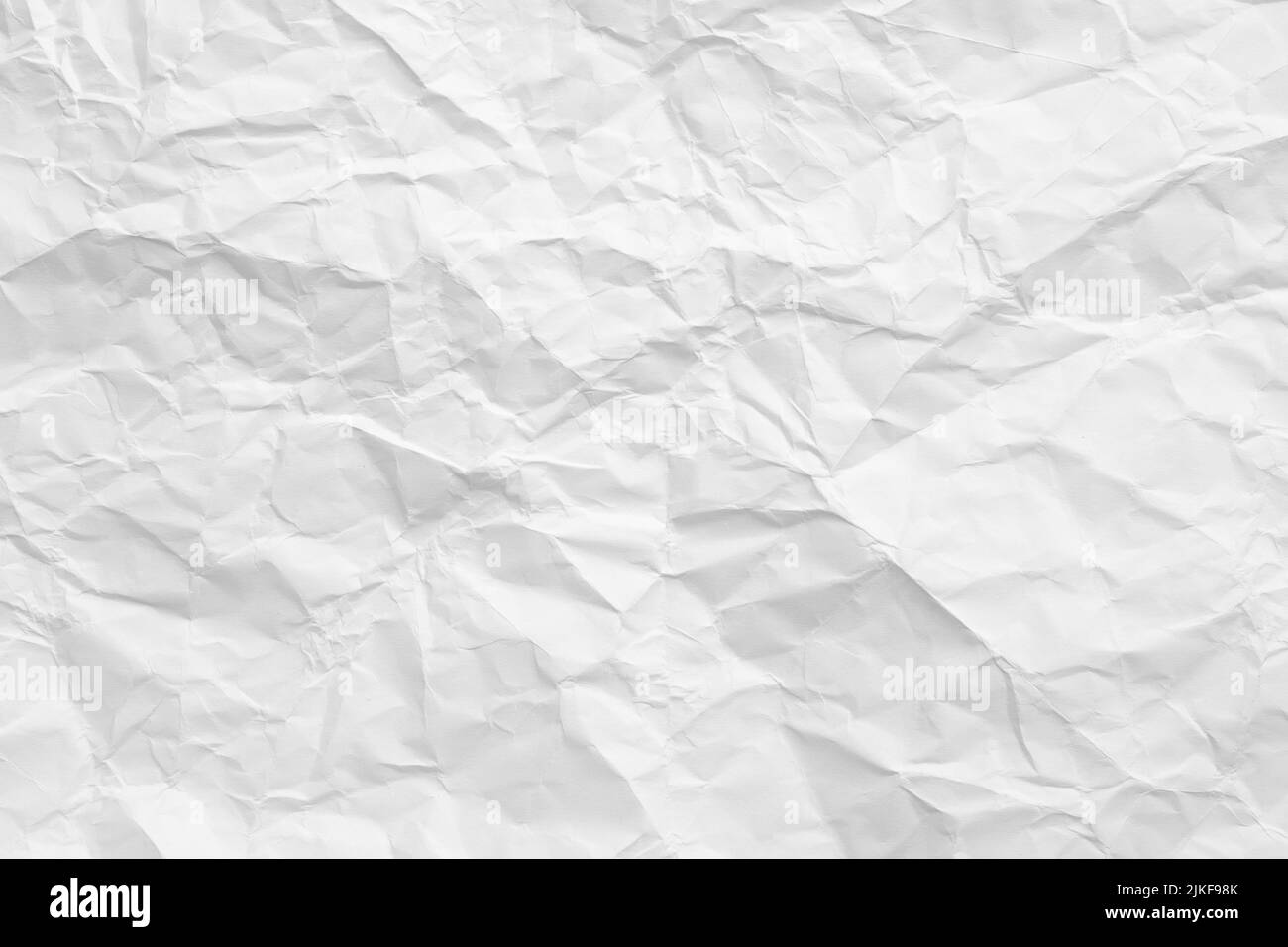 white wrinkled paper texture recycling background Stock Photo