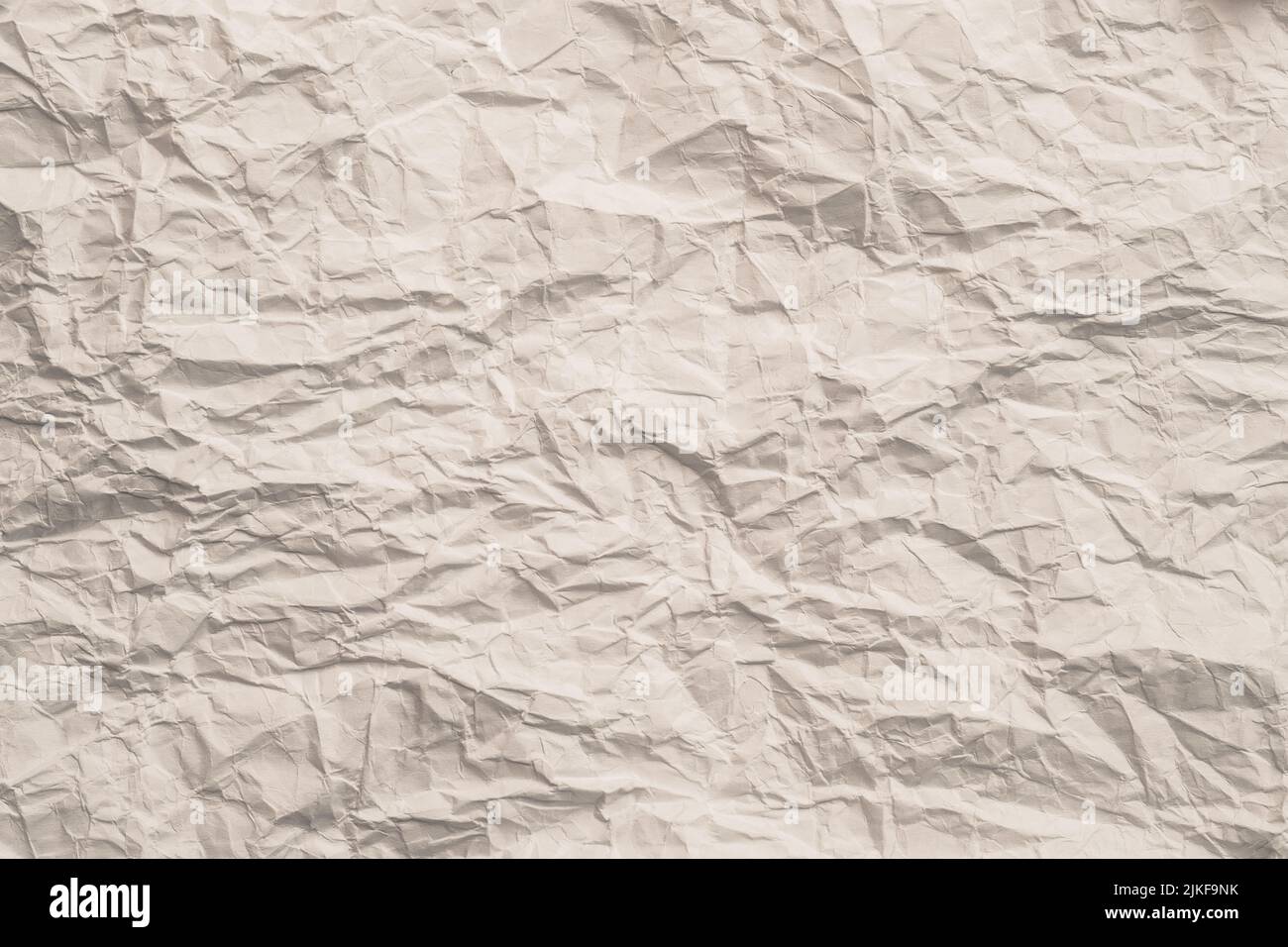 blank beige crumpled paper waste reuse background Stock Photo