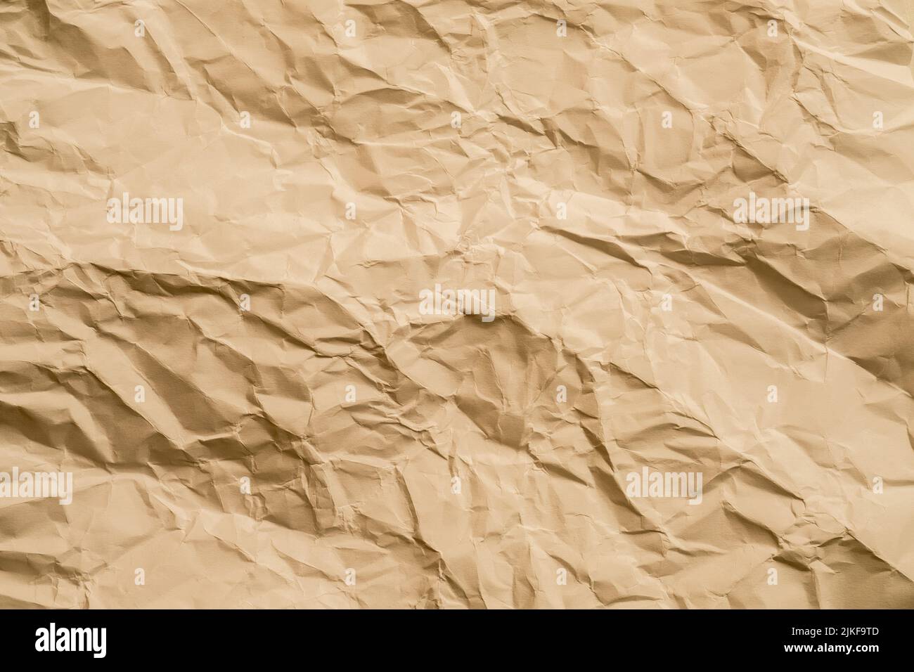 beige wrinkled paper cellulose industry background Stock Photo
