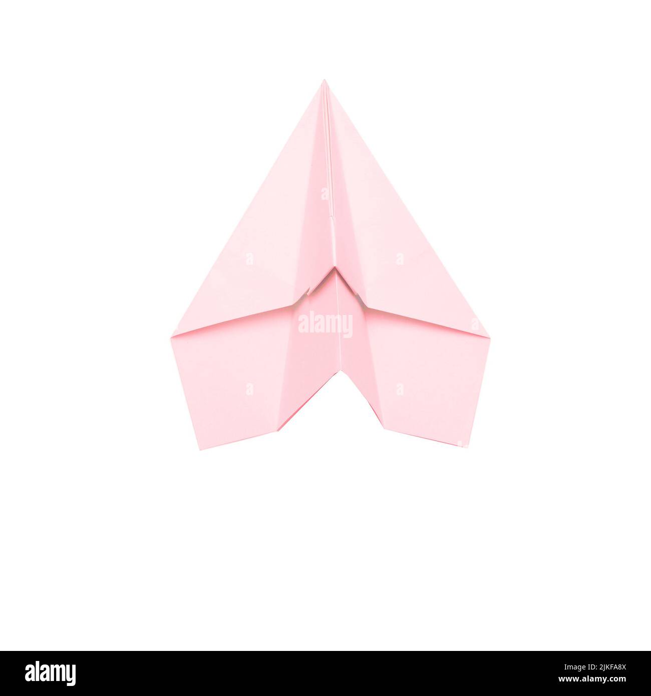 hopes dreams future plans pink paper airplane Stock Photo