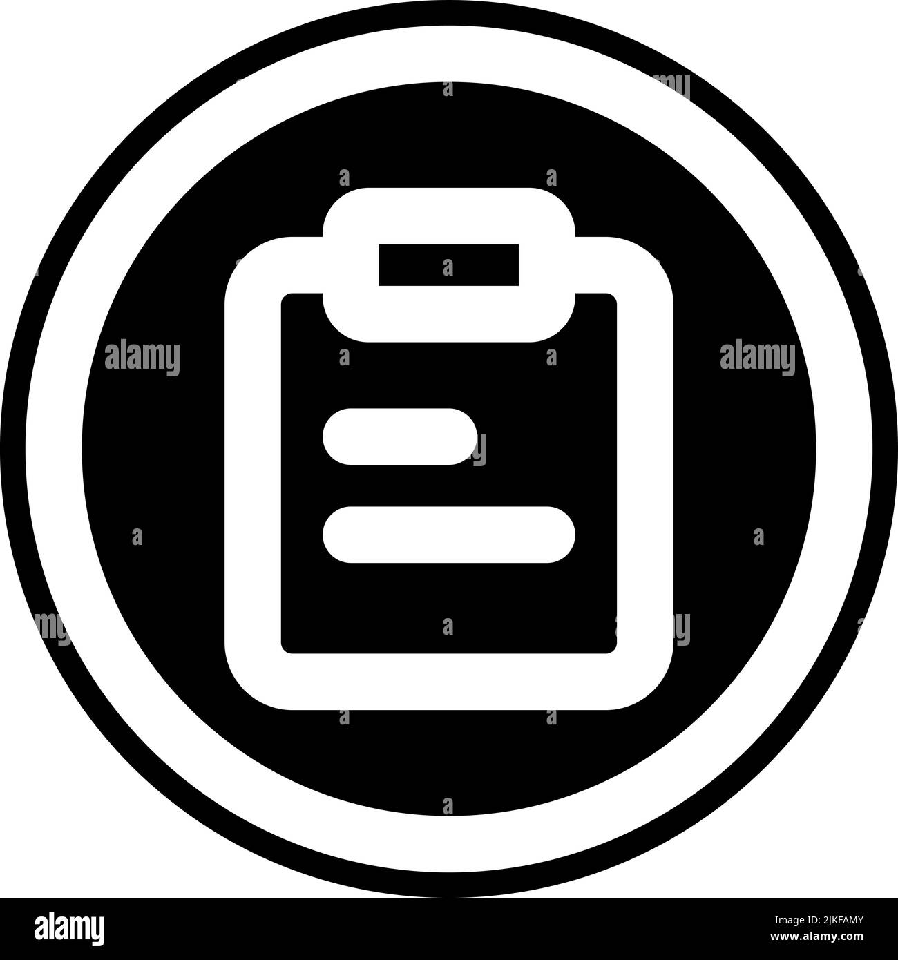 clipboard icon black vector illustration Stock Vector Image & Art Alamy