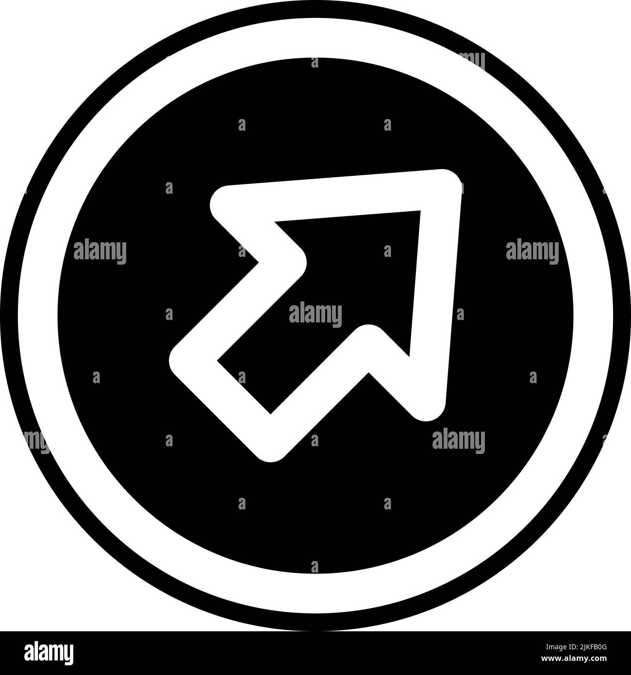 cursor icon black vector illustration Stock Vector Image & Art - Alamy