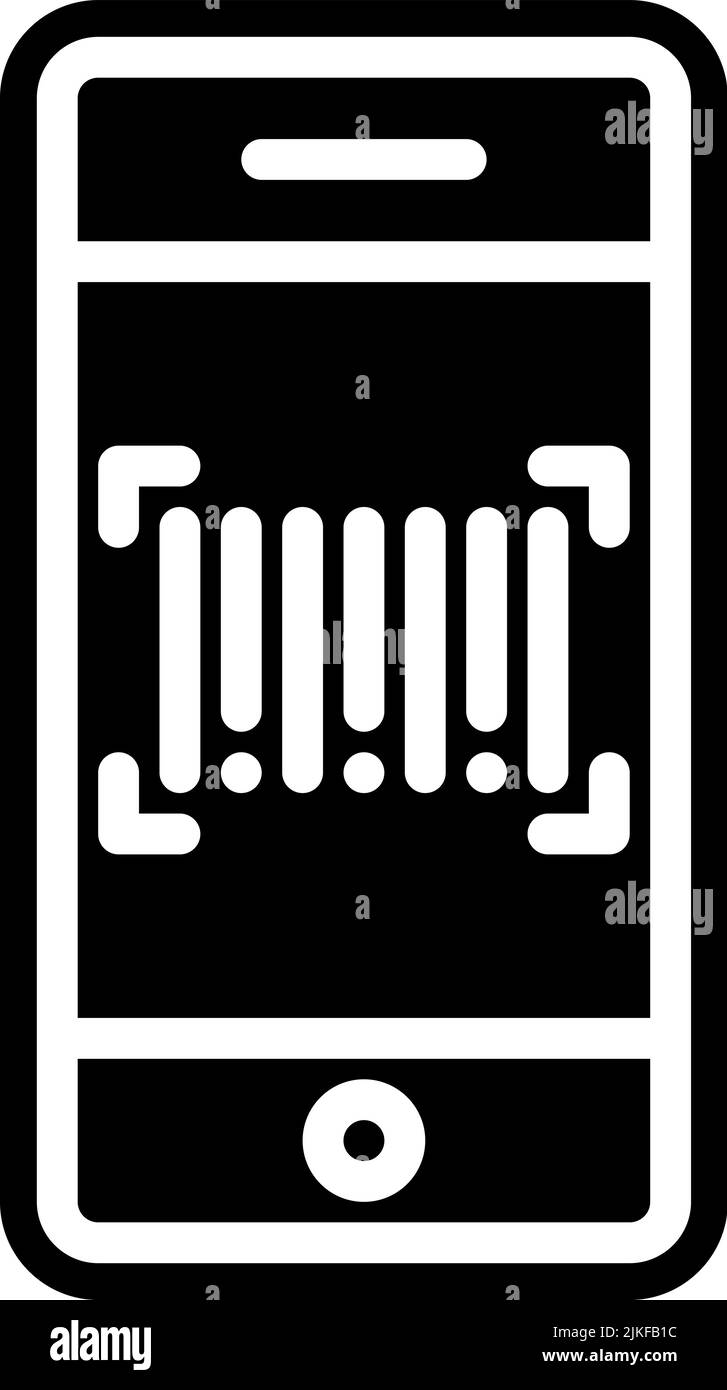 barcode icon black vector illustration Stock Vector Image & Art - Alamy