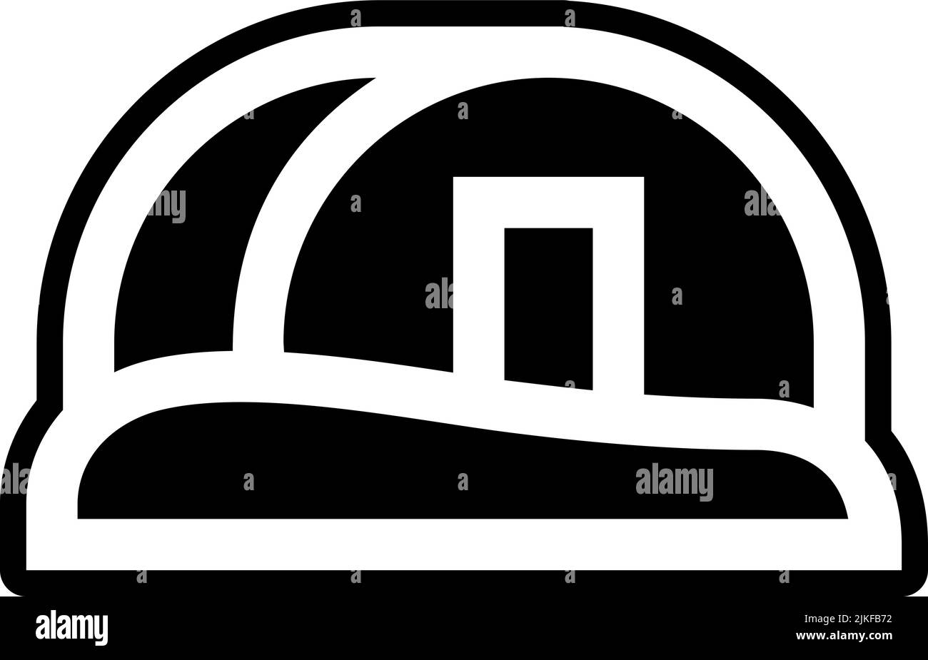 camping tent icon black vector illustration Stock Vector Image & Art ...