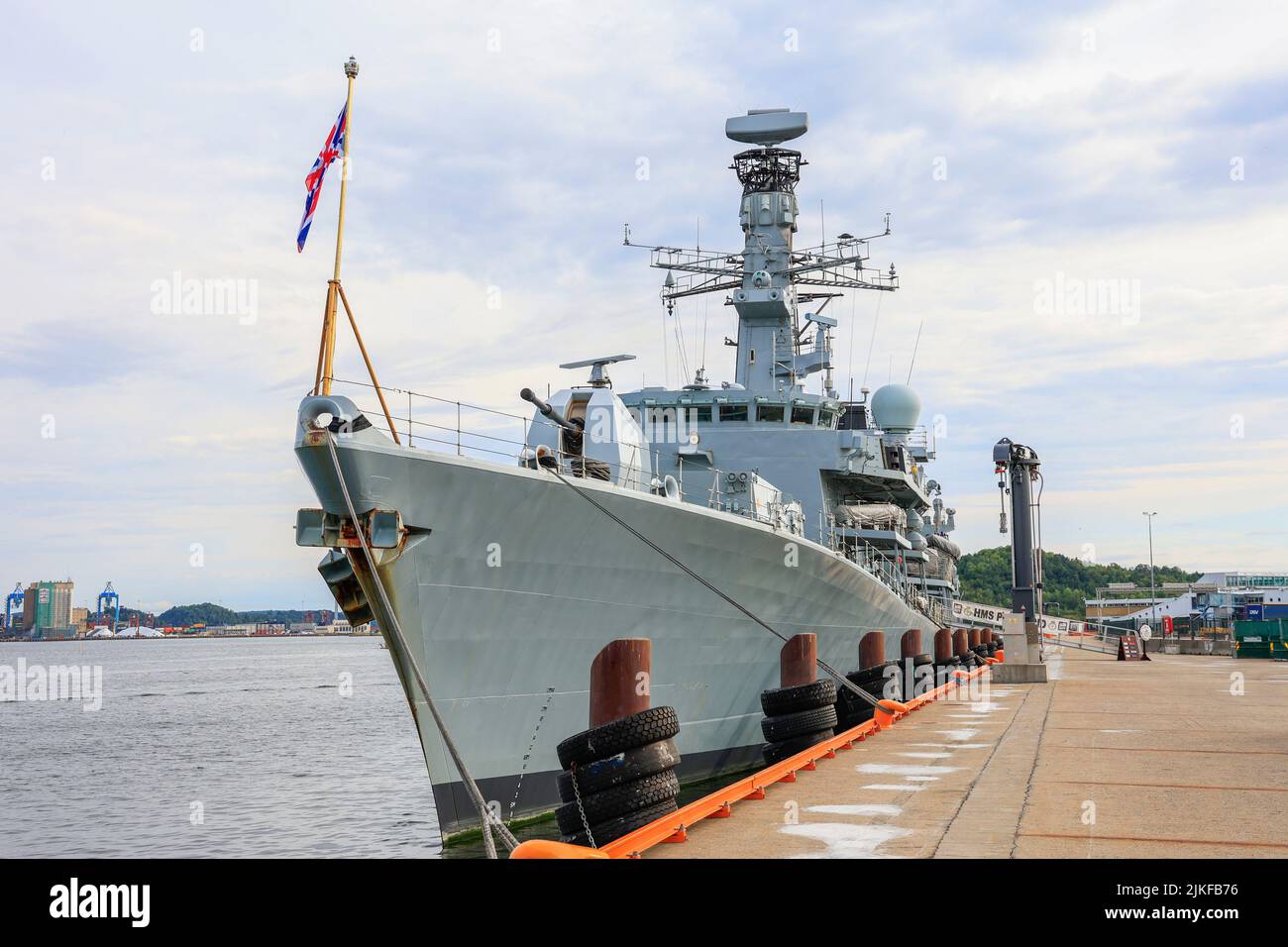 Oslo 20220723.The English frigate HMS Portland visits Oslo. Photo: Tor Erik Schroeder / NTB Stock Photo