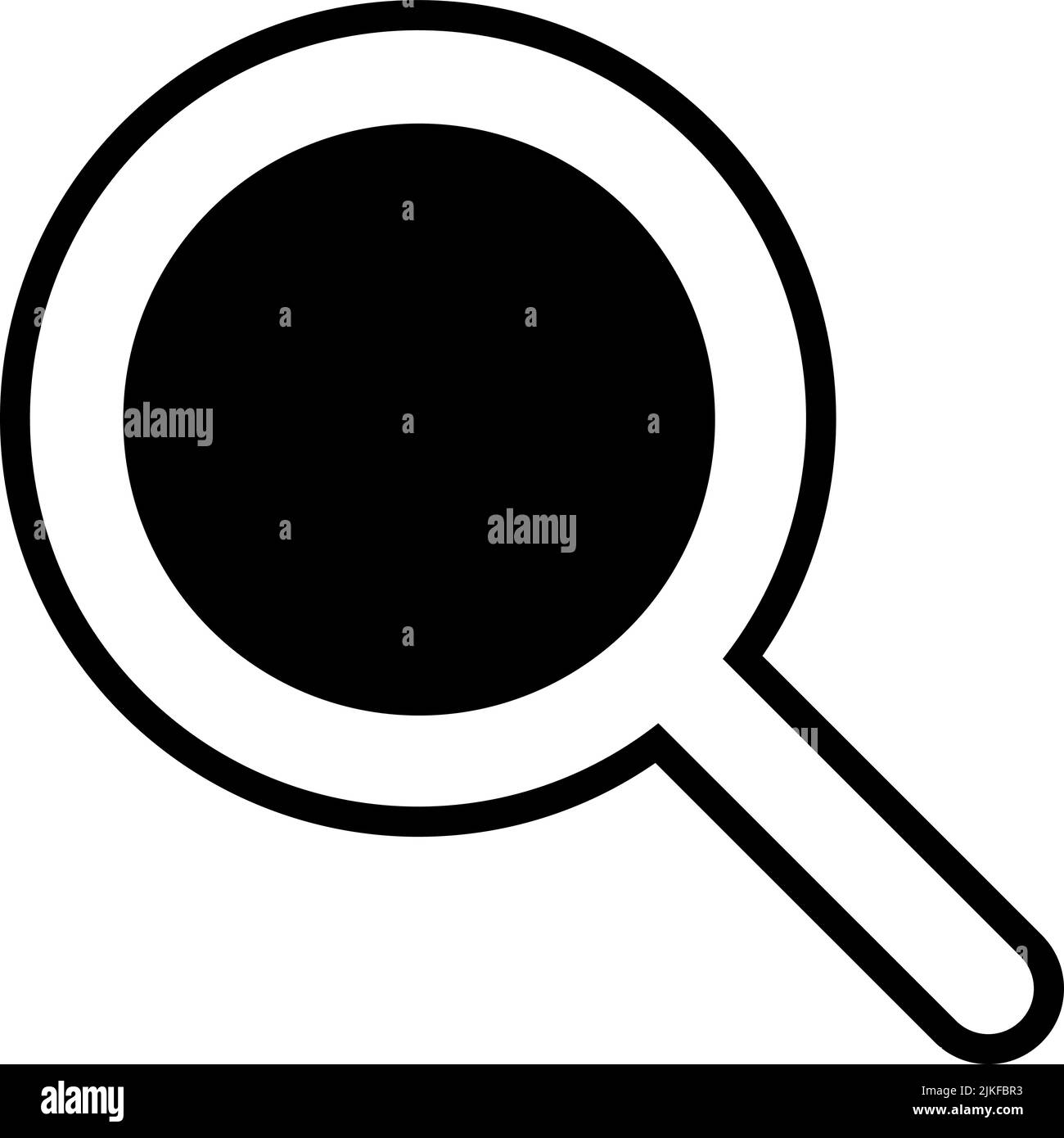 search icon black vector illustration Stock Vector Image & Art - Alamy