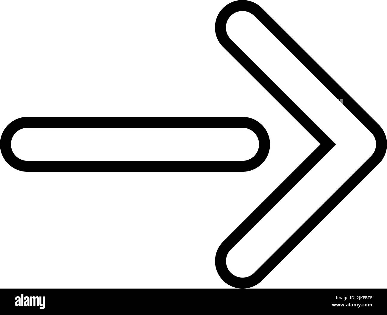 right arrow icon black vector illustration Stock Vector Image & Art - Alamy